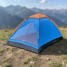 Barraca de Camping Portátil 23 Pessoas Leve Impermeável com Mosquiteiro e Bolsa de Transporte - Azul