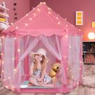 Barraca de jogos Princess Castle Volscity com LED Star Lights 140x135cm Barraca de jogos Princess Castle Volscity com LED Star Lights 140x135cm