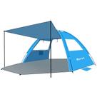 Barraca de praia Gorich UPF 50+ com dossel 260x165x150cm