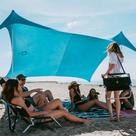 Barraca de praia Neso Gigante portátil UPF 50+, azul-petróleo
