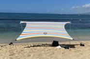 Barraca de praia Neso Grande, refrigerador de 2,7 m x 2,7 m de altura