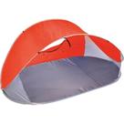 Barraca de praia pop-up Kole Imports OT573-1 em forma de meia-lua