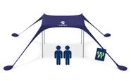 Barraca de praia portátil SUN NINJA 150x150 cm com UPF50+ Navy