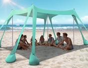 Barraca de praia Rengue 3x3m UPF50+ com proteção UV com sacos de areia