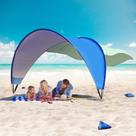 Barraca de praia TOBTOS Sun Shelter UPF50+ 4-6 pessoas com sacos de areia