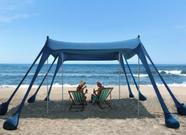 Barraca de praia Vibemo UPF50+ Sun Shelter 10x10ft para 8 pessoas