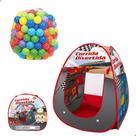 Barraca Infantil Carros Corrida Divertida + 50 Bolinhas Coloridas