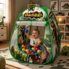 Barraca Infantil Dobrável + 50 Bolinhas Brinquedo Portátil Educativo para Crianças de 3 a 8 anos - Diversão Garantida!