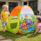 Barraca Infantil Dobrável Cabana Portátil Toca Brinquedo Criança Menino Menina Estampa Sortida Poliéster Tenda Aventura Lazer Interno Externo Bolsa