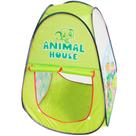 Barraca Infantil Toca Dobrável Menino Animal Cabana Tenda Divertida Verde Brinqway BW135VD