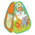 Barraca Infantil Toca Tenda Cabana Dobrável Divertida Acampamento Zoo