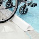 Barragem de água Shower Threshold Symyda 138cm Silicone Branco