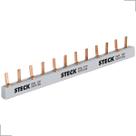 Barramento Bifásico 12 Polos 6+6 Em Cobre 80A 440VAC Steck Barramento Bifásico 12 Polos 6+6 Em Cobre 80A 440VAC Steck