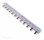 Barramento bifásico 12p 2x6 80a din elitek