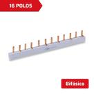 Barramento Bifásico 63A 16 Polos 285mm Force Line