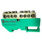 Barramento Cobre Neutro/Terra 8 ou 12 Vias C/ Suporte P/ Trilho Din