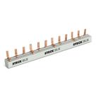 Barramento Pente Tripolar Para 57 Polos 80A S3F1000B Steck Barramento Pente Tripolar Para 57 Polos 80A S3F1000B Steck