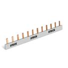 Barramento Pente Unipolar Para 57 Polos 80A S1F1000B Steck Barramento Pente Unipolar Para 57 Polos 80A S1F1000B Steck