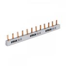 Barramento Steck Bifa. 80A 220/440V 2X6P Din Barramento Steck Bifa. 80A 220/440V 2X6P Din