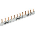Barramento Steck Mono 80A 220/440V 1X12P Din Barramento Steck Mono 80A 220/440V 1X12P Din