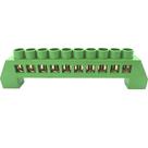 Barramento Terra Universal Borne Terminal Aterramento Barra com 10 Furos