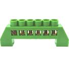 Barramento Terra Universal Borne Terminal Aterramento Barra com 6 Furos