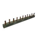 Barramento Tipo Pente Trifásico Tripolar 80A -12 Polos Módulos Disjuntores 210mm Phaynell
