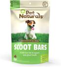 Barras de mastigar para suporte digestivo para cães Pet Naturals Scoot 30ct