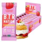 Barras de proteína B.T.R. Nation, superalimento vegano, morango, 12x