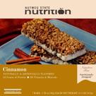 Barras de Proteína Nutmeg State Nutrition Sabor Canela 7 Unidades 15g