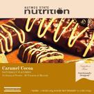 Barras de Proteína Nutmeg State Nutrition Sabor Caramelo e Cacau - Pacote com 7 Unidades