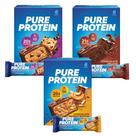 Barras de proteína, pacote variado de chocolate com proteína pura, 18 quilates