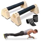 Barras Parallettes de Madeira ManManLine para Flexão 30 cm Barras Parallettes de Madeira ManManLine para Flexão 30 cm