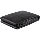 Barreira de tecido contra ervas daninhas VEVOR Heavy Duty 3,5 onças 3,8 x 15,2 m preta