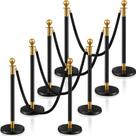 Barreiras de controle de multidões Ferraycle Stanchion com cordas de veludo