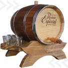 Barril Carvalho 5 L Suporte Acompanha 6 Copinhos Shot