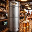 Barril de Chopp 20 Litros Slim em Aço Inox 304 com Válvula S Padrão Fácil Manutenção
