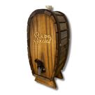 Barril EM PÉ 1 Litro Dispensador de Bebidas Pingometro Bar Rústico Madeira Pinus