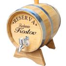 Barril Madeira Amburana Corote Tonel 3Litros para Bebidas Torneira Cromo