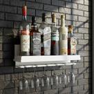 Barzinho de Parede - Bar Suporte Bebidas Suspenso - Decoração Sala Casa Área de Festas Modelos:Sem Frase Cor Branca Barzinho de Parede - Bar Suporte Bebidas Suspenso - Decoração Sala Casa Área de Festas Modelos:Sem Frase Cor Branca