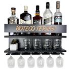 Barzinho de Parede - Boteco Terapia - 54x28 - Preto