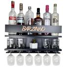Barzinho de Parede com Adega para Vinho e porta taças 2 modelos de medidas e 2 cores Presente criativo Medida-Escrita-Co Barzinho de Parede com Adega para Vinho e porta taças 2 modelos de medidas e 2 cores Presente criativo Medida-Escrita-Co