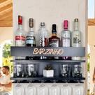 Barzinho de Parede de MDF Bar Suspenso para Bebidas - Decoração Casa Sala Área Gourmet Churrasqueira Modelos:Barzinho 54