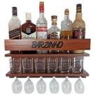 Barzinho Para Sala Presente Criativo Decoração - Barzinho Imbuia