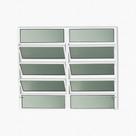 Basculante C/ Vidro Mini Boreal Branco 100x120 Brimak