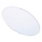 Base Acrílica Oval 18x10 Com Borda Transparente Para Biscuit - 10 Peças
