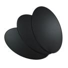 Base Acrílica Oval Preta 100Un 10x6 + 100Un 14x8 Oval S/ Borda Preta