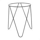 Base Aramada Redonda em Aço Preto 46cm Suporte para Mesa, Vaso ou Decoração Industrial