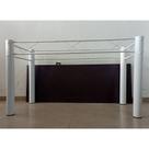 Base Armação Perna Branca Aço Para Mesa Pedra Granito Vidro Madeira 150x80