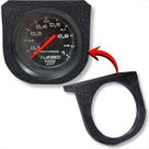 Base automotiva angular auxiliar para 1 manometro 52mm instalação em coluna ou painel